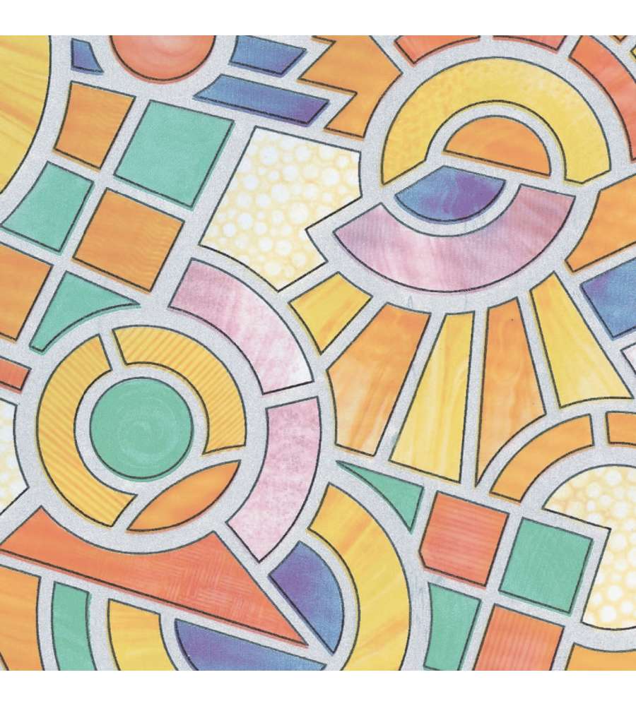 Plastica adesiva Decorativa PVC fantasia Vetrofania Atene 67,5x200 cm