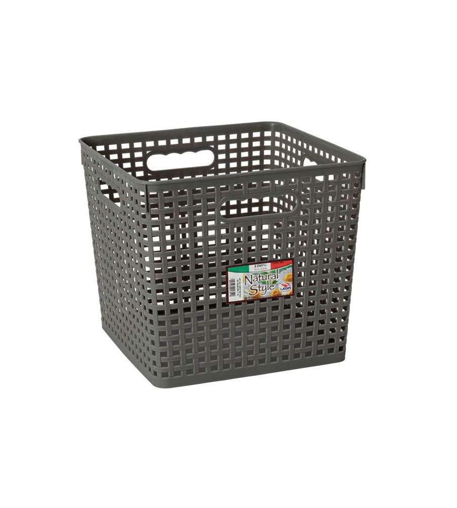 Cestino Rattan Cm 34X23 H 17 Lega