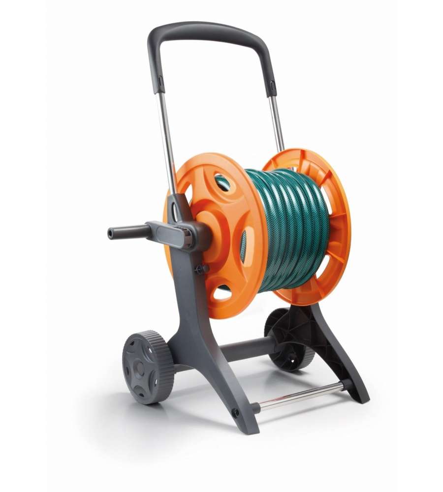G.F. Carrello avvolgitubo Eurotank Plus arancione con tubo da 20 m - 1/2