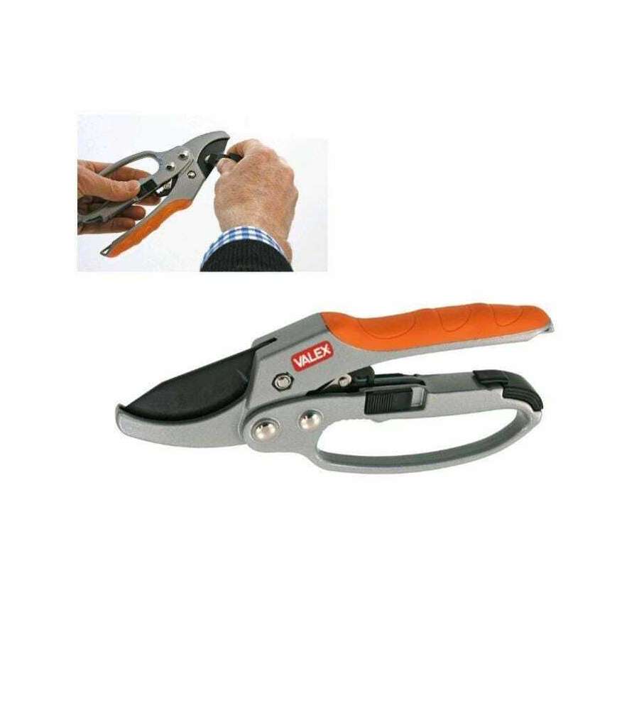 VALEX Forbici da Potatura 200 mm con Cricchetto - Strumento Giardinaggio
