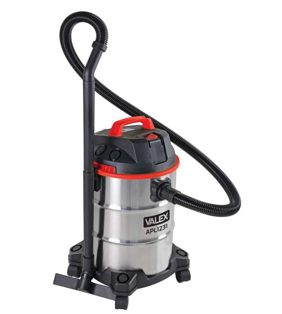 Valex Aspiratore Polvere e Liquidi APL1231 Grigio 30L 1200W con Accessori