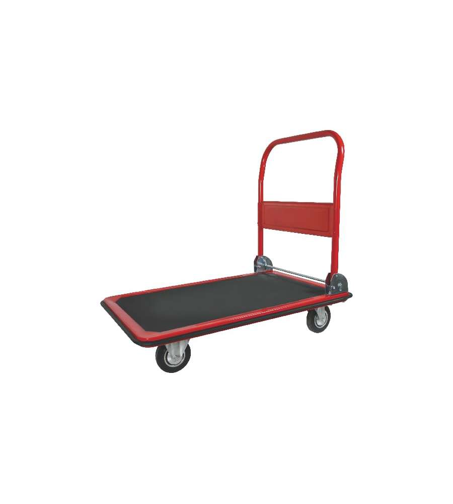 Valex Carrello Portapacchi Pieghevole Rosso 300kg 91x60cm Acciaio