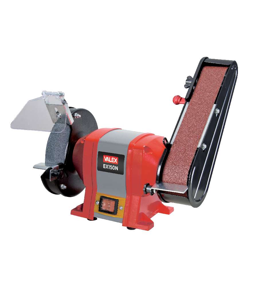 Valex Smerigliatrice da Banco Combinata 250W Rosso Nastro 686x50mm