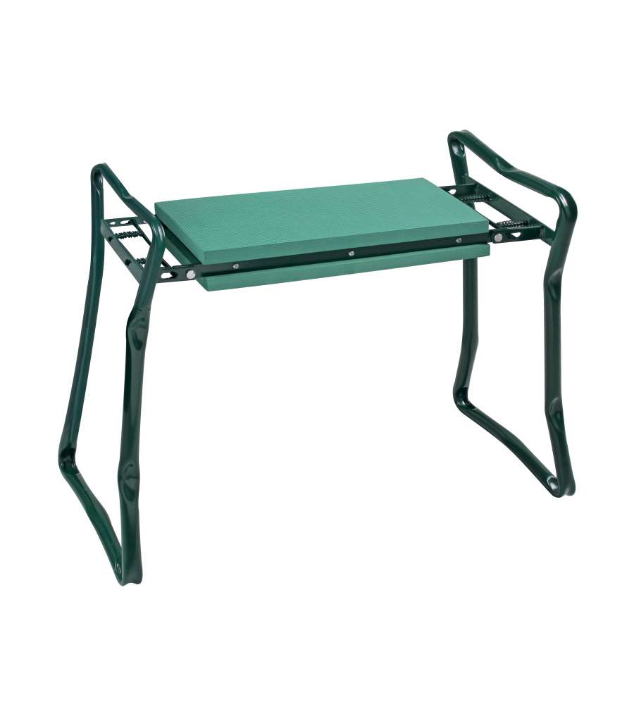 Valex Sgabello Inginocchiatoio Verde 66x27x49 cm con Seduta in Spugna