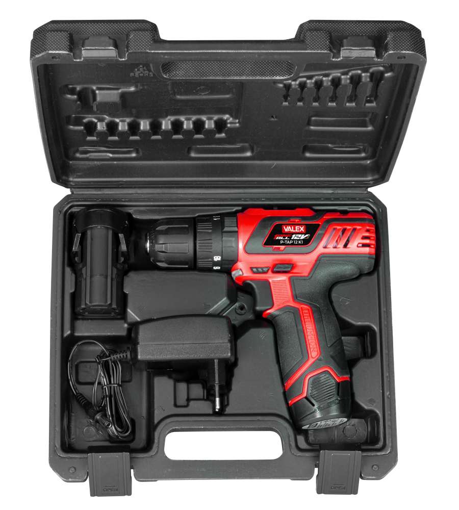 Valex Trapano Avvitatore Batteria P-TAP 12 K1 12V Compatto con Valigetta