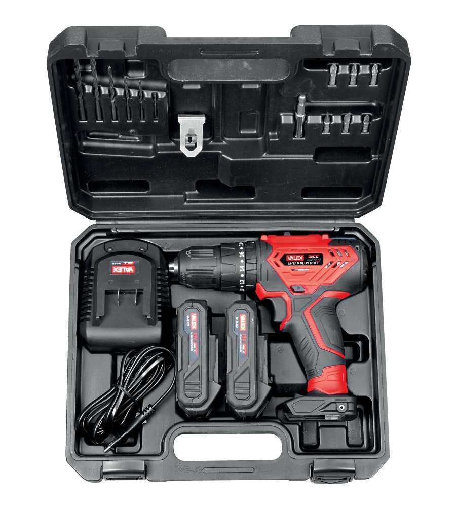 Valex Trapano Avvitatore Batteria M-Tap Plus 18V 2 Velocit� Valigetta