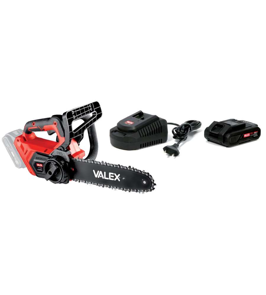 Valex Motosega Potatura Brushless 18V 31cm Batteria 3Ah - Comfort e Sicurezza