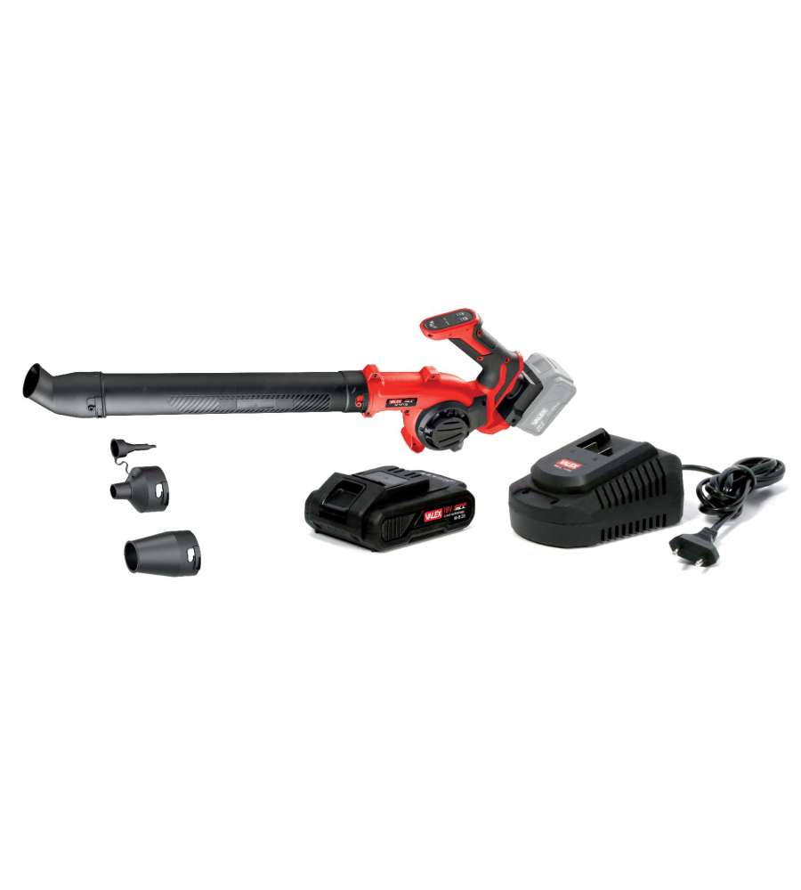 Valex Soffiatore a Batteria OneAll 3Ah 18V Ergonomico con Ugelli Intercambiabili