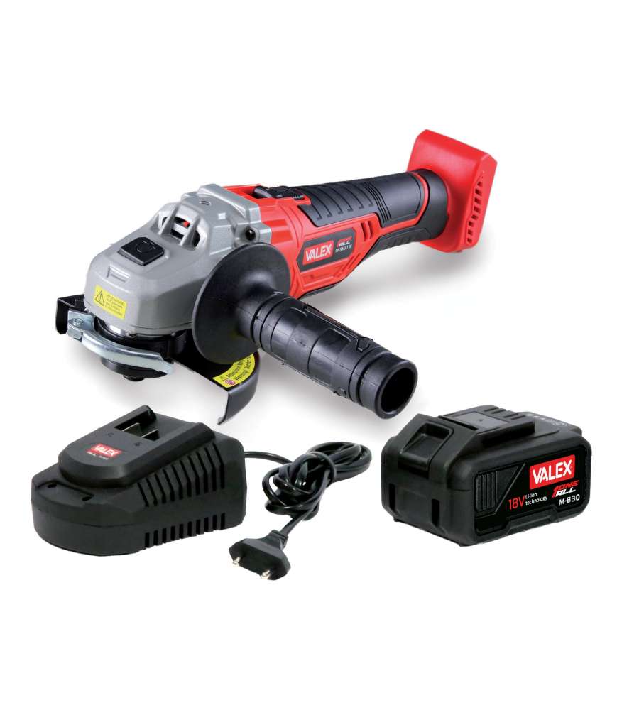 Valex Smerigliatrice Angolare M-SMA1 18V Kit con Batteria 3.0Ah - 115/125mm