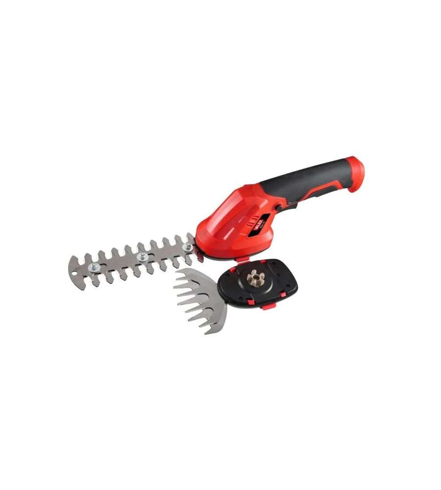 Valex Forbici a batteria per erba e siepi Rosso/Nero 7,2V - 2 batterie Li-Ion
