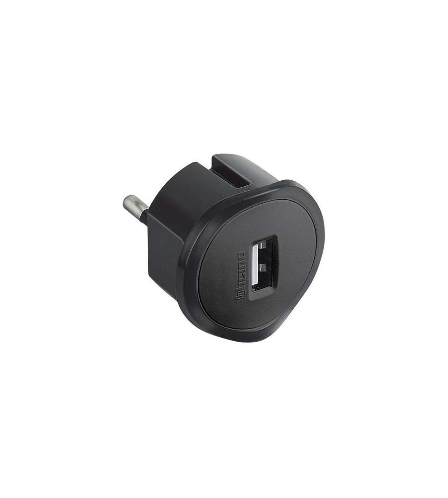 Bticino Kit - Adattatore Spina Standard Tedesca Presa Usb 1,5A Grigio
