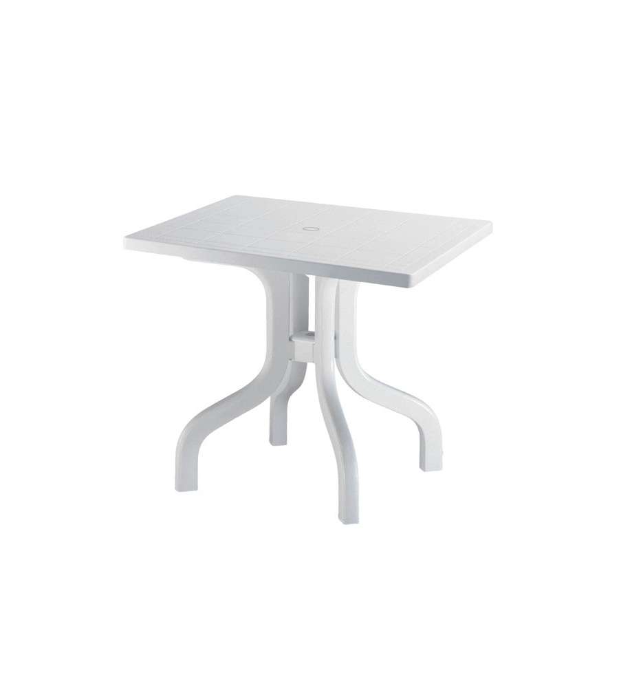 Tavolo resina ribalto bianco 80 x 80 cm