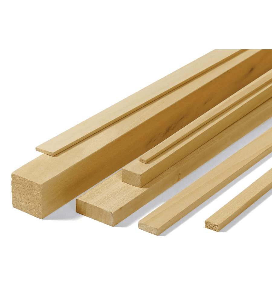 Listello Piallato Samba 40x60 mm per Falegnameria e Bricolage 2,5 m