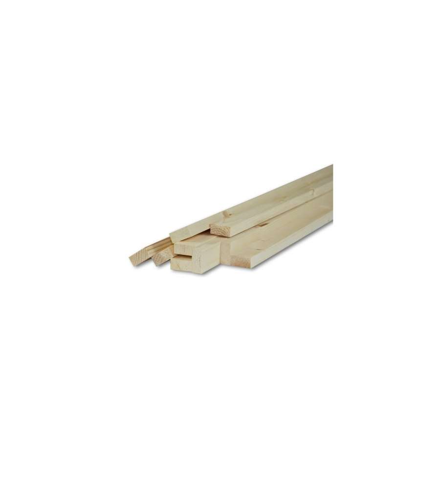 Pircher Listello legno abete grezzo piallato 15x30x1000 mm per bricolage