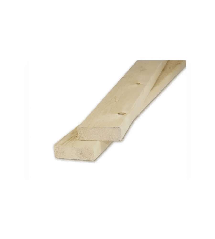 Listello Abete Piallato 30x90x1000mm - Superficie Liscia 1 Metro