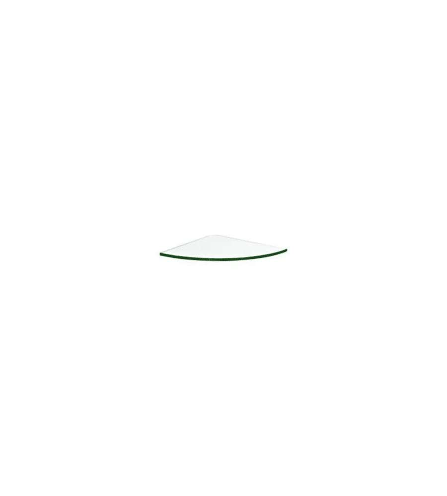 Pircher Mensola angolare vetro trasparente 250x250 mm 8 mm
