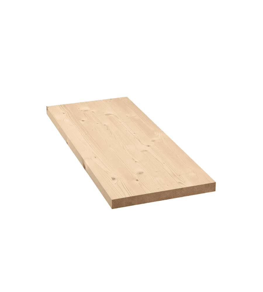 Tavola lamellare abete 60x300 cm spessore 27 mm grezza levigata