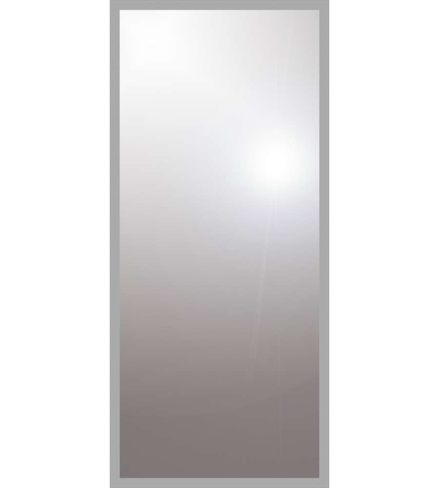 Specchiera con cornice argento 30x120cm