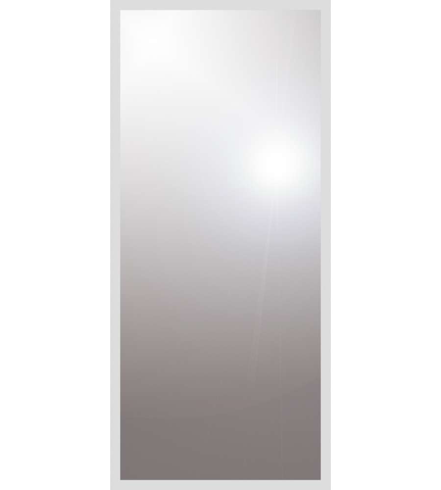 Specchiera con cornice bianco 30x120cm