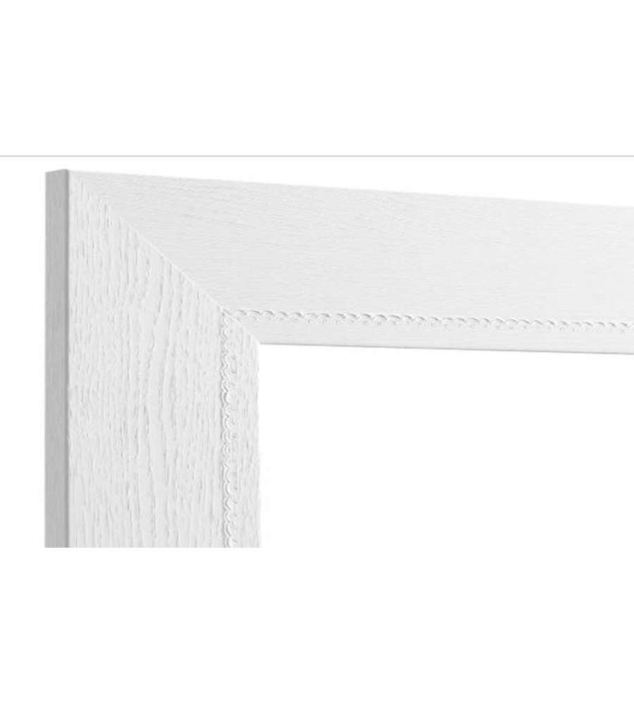 Specchio Con Cornice Bianca 150 X 30 Cm