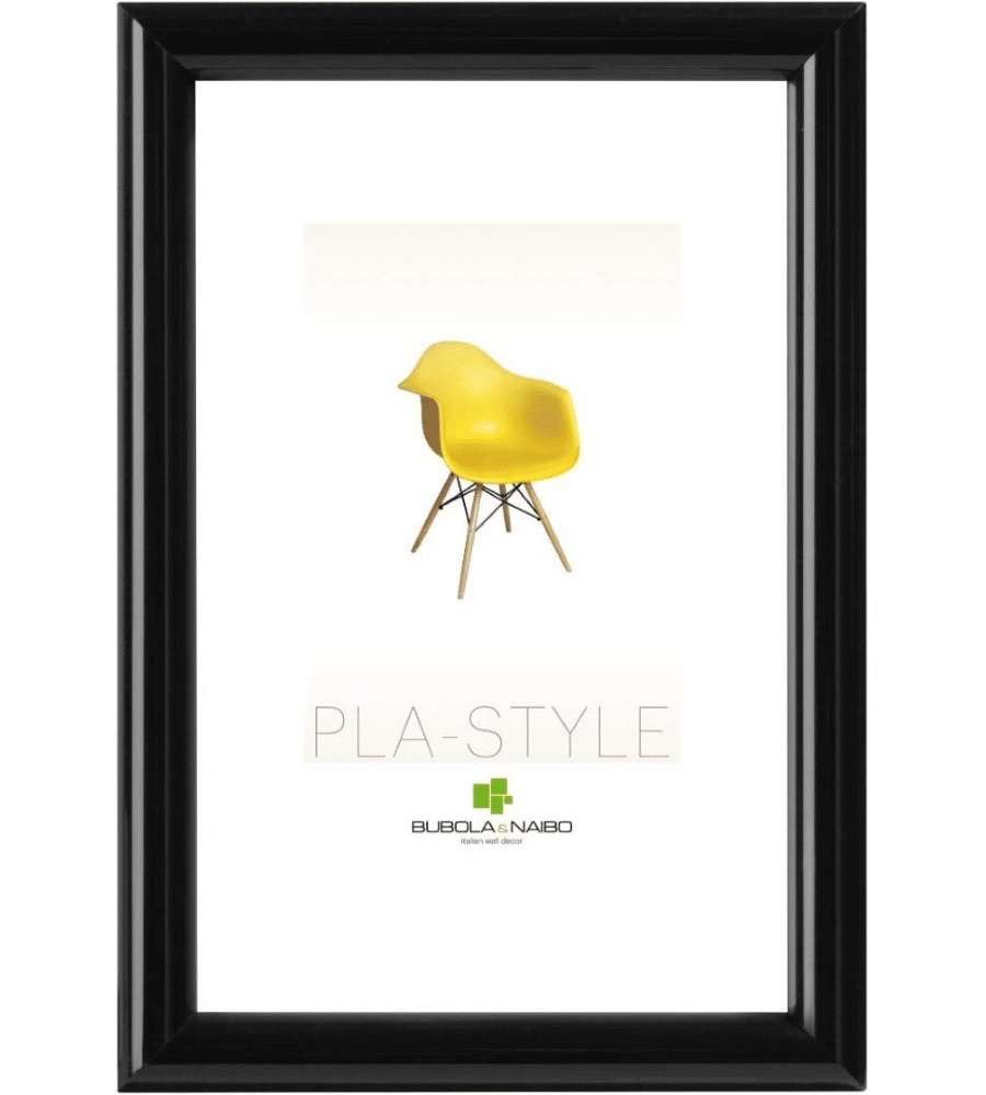 Bubola e Naibo Cornice in plastica nera 10x15 cm rettangolare a parete