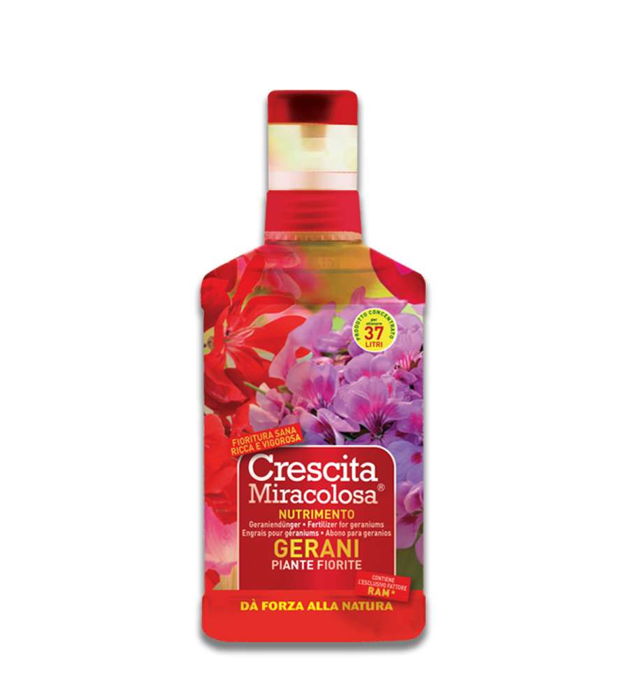 Concime per gerani e piante fiorite 375 ml