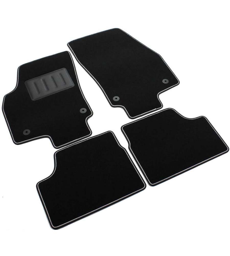 Set 4 Tappetini auto Opel Astra H , Berlina, Station Wagon, Moquette Neri antiscivolo Sprint03404