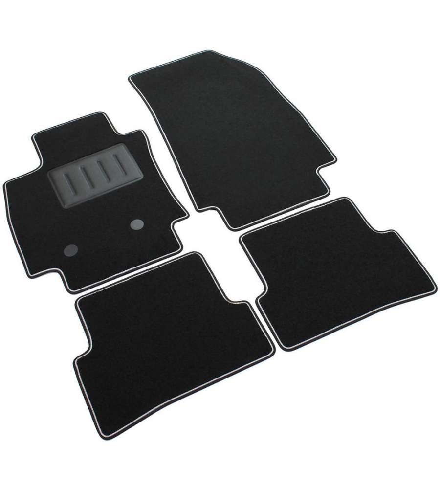 Set 4 Tappetini auto Renault Clio III Berlina 3/5 p.dal 2005-12 Moquette Neri antiscivolo Sprint03701