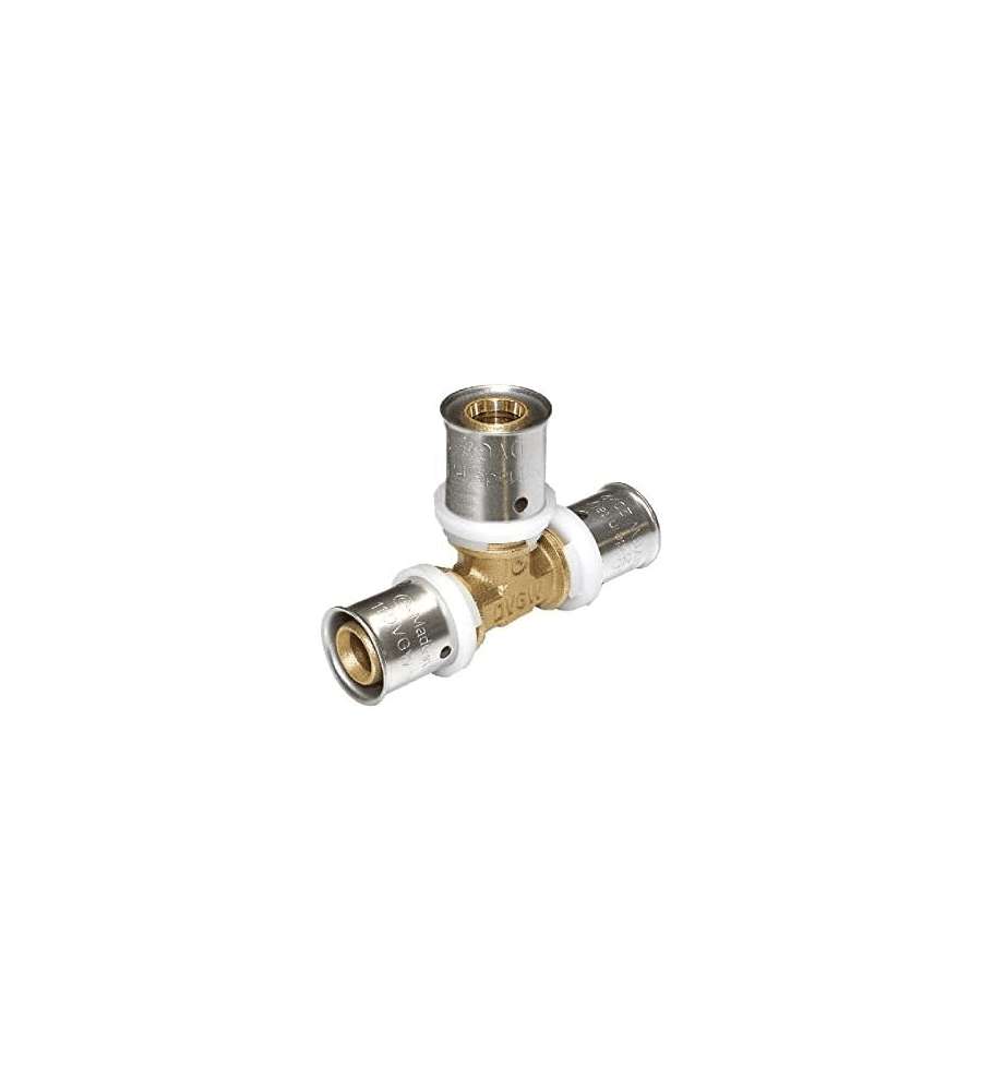 IDRO BRIC Raccordo Tee 16x20x16 A Pressare per Multistrato - Idraulica