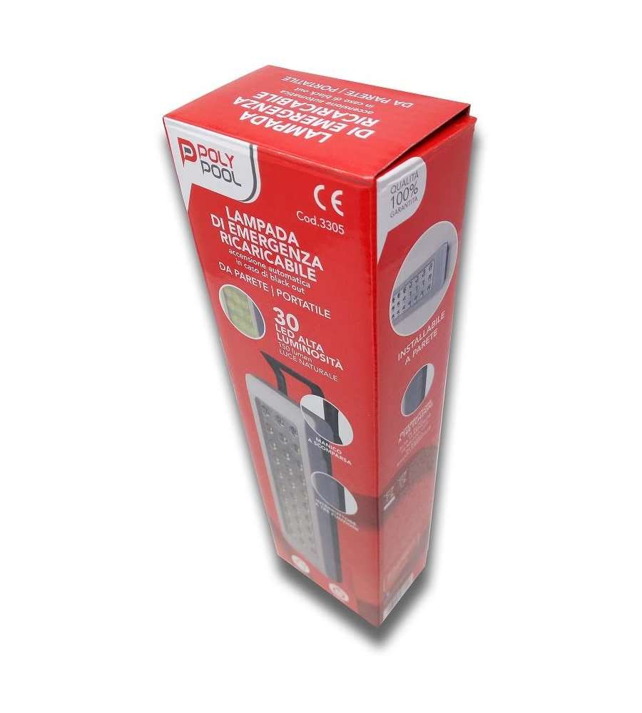 LAMPADA EMERGENZA PORTATILE RICARICABILE A LED SIRIO 24 CFG EL005 -  Ferramenta Zoppis