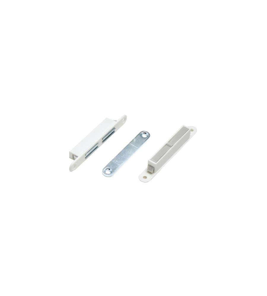 Chiusura Magnetica Incasso Con Fori Viti Bianco