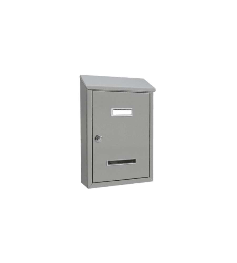 Cassetta Postale Tabloid Grigia Lamiera 230x350x80 mm Serratura