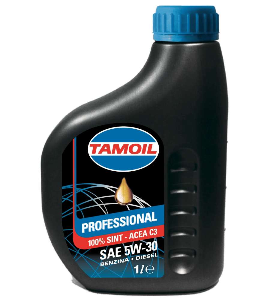Tamoil Olio Motore 100% Sintetico SAE 5W-30 1L per Benzina e Diesel