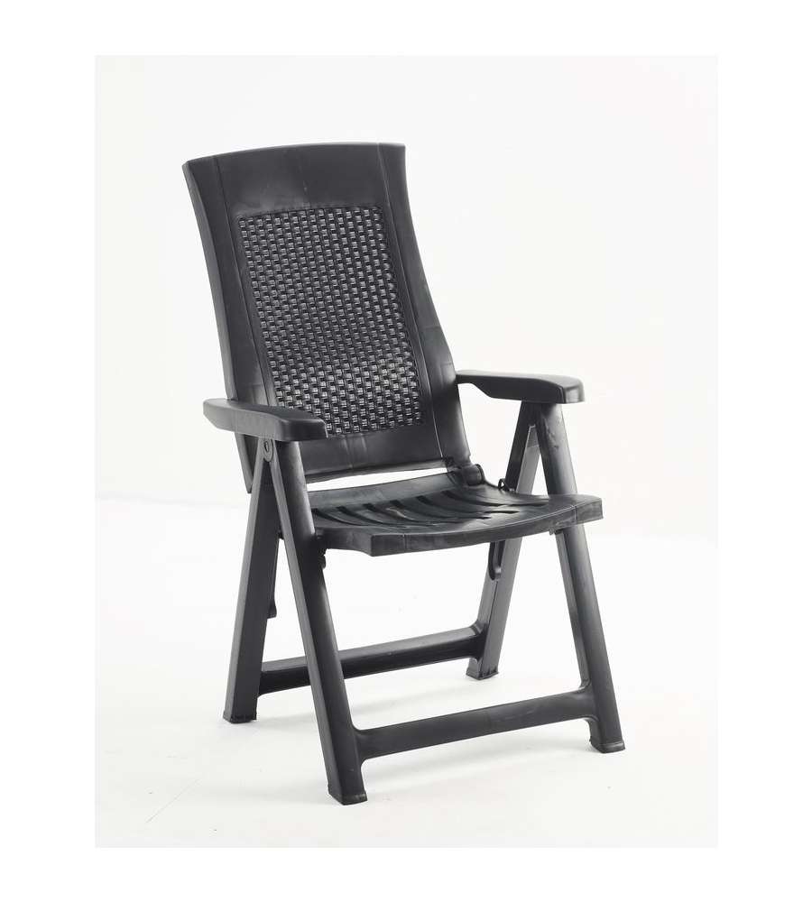 Ipae Progarden Poltrona da Giardino Gold - Antracite - 59x67x106 cm