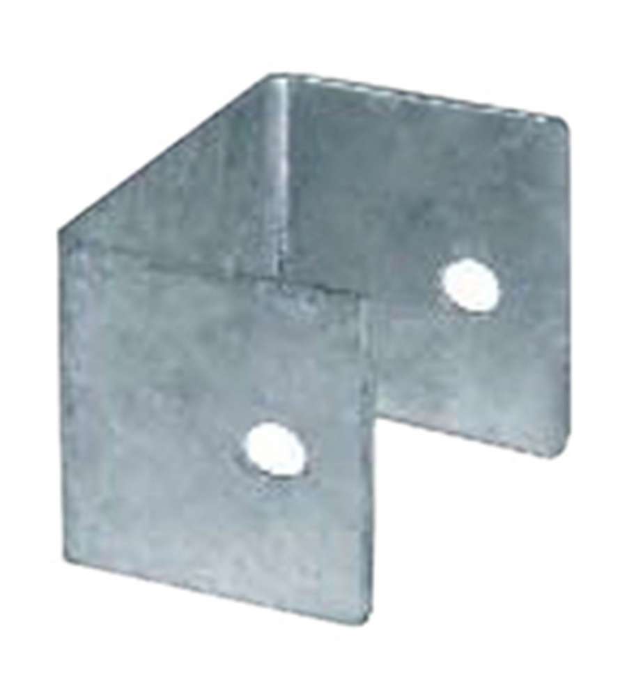 Supporto a U per travi zincato 90x90x91 mm spessore 5 mm.