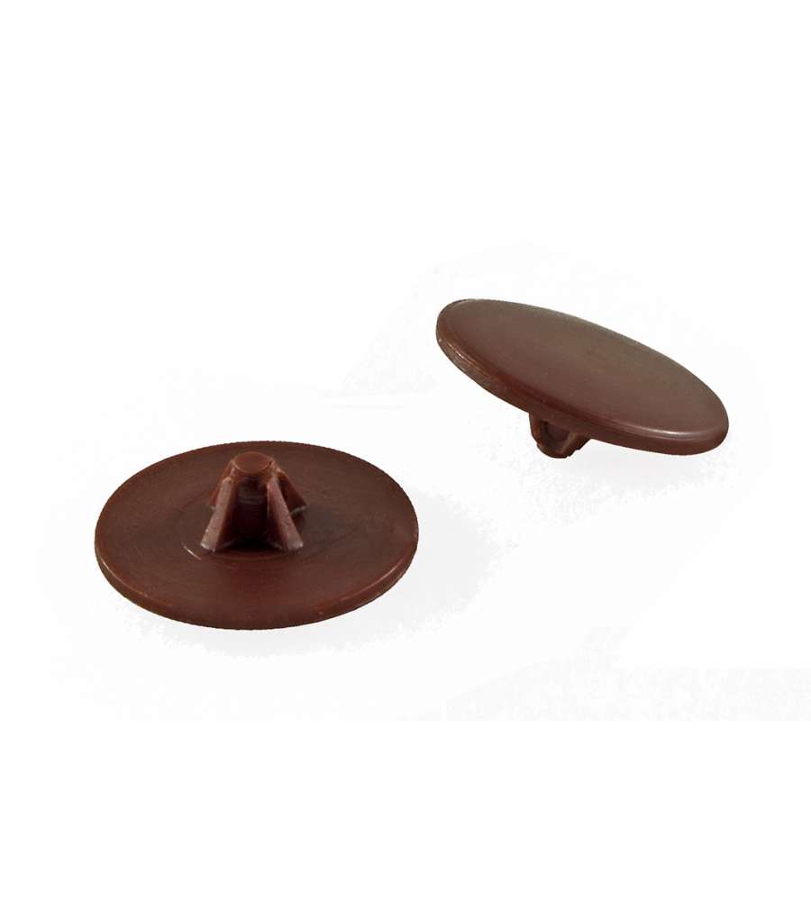 Tappi coprivite PH e PZ - plastica marrone - 20 pz