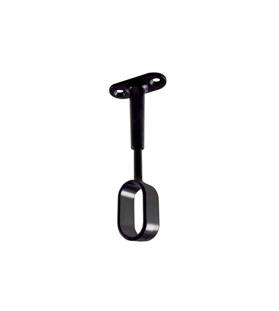 Supporti centrali per tubo ovale - nero