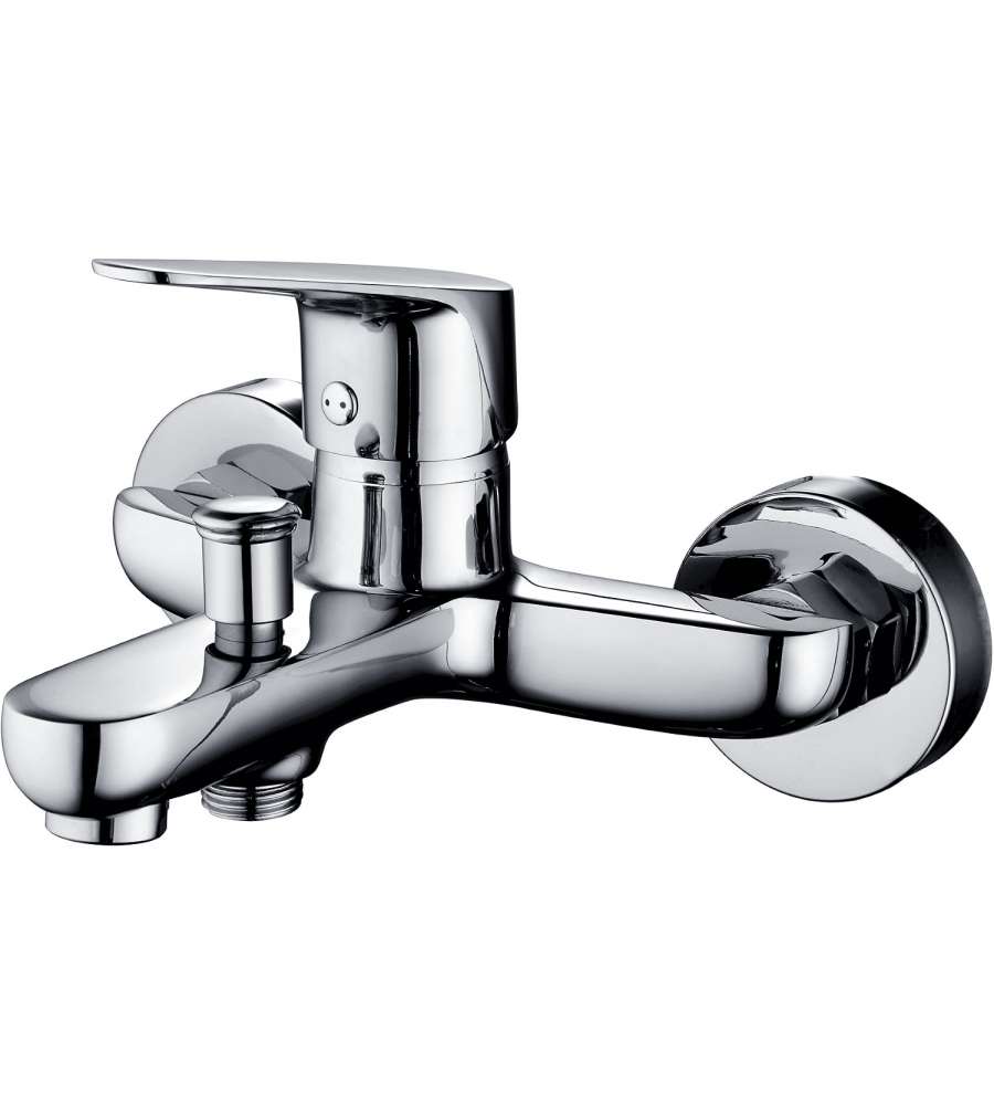 AQUAE Rubinetto Bagno Anika Blu per Vasca Montaggio a Parete 35mm