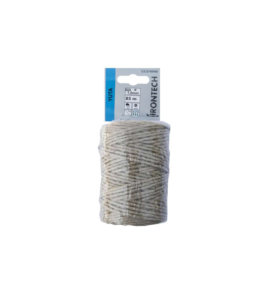 Spago in Juta Diam. 1,0 mm. colore naturale 85 mt.