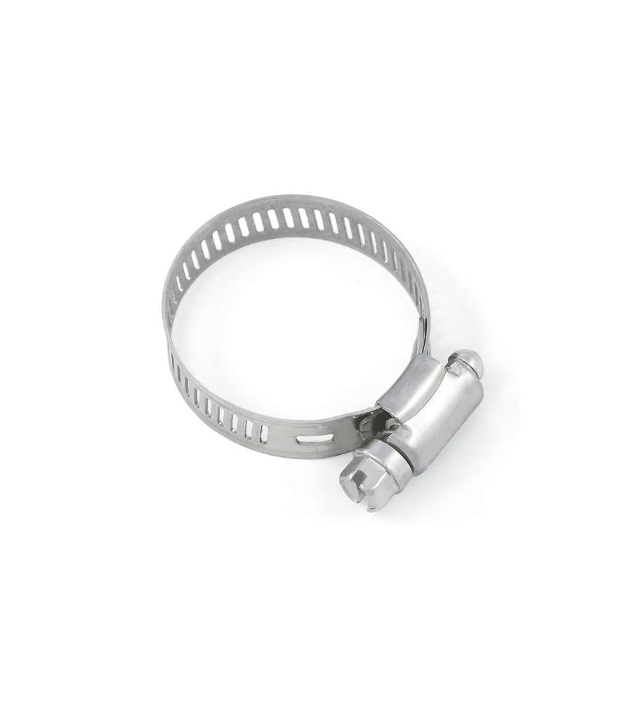 Fascetta stringitubo 15 - 24 mm. in acciaio Inox A2 - AISI 304 - 2 pz.