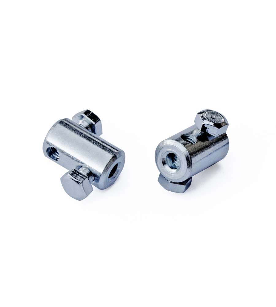 Morsetto serracavi 4,5 mm. in ferro zincato 2 viti laterali 4 pz.