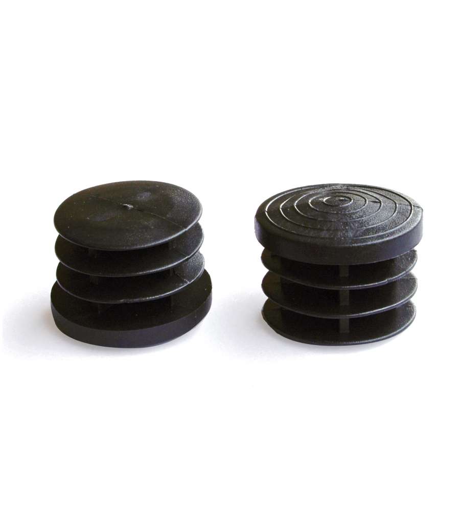 Puntale Alettato  16 mm Nero
