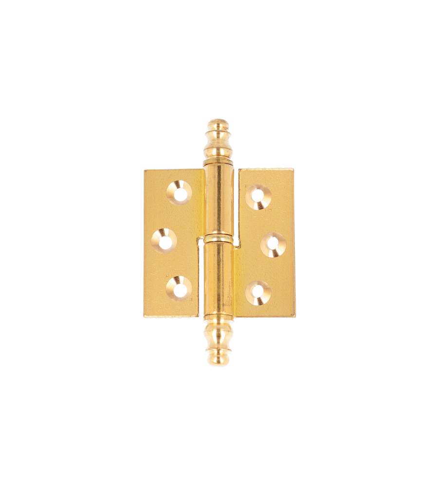 Cerniere a sfilare in ottone lucido 40x50mm sinistre