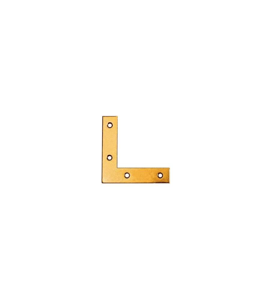 Mobila Angoli di Rinforzo Acciaio Zincato Giallo 40x40 mm 4 pz