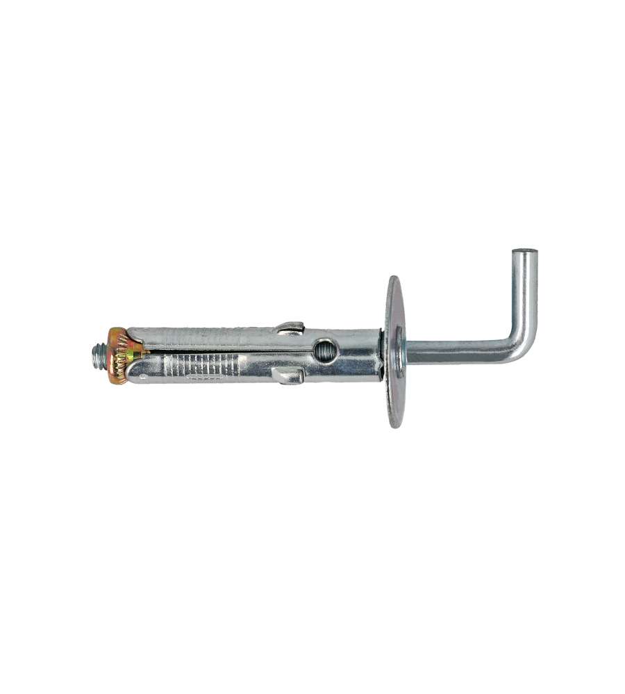 Tasselli in acciaio Diam. 8 x 45 con gancio lungo 8 pz.