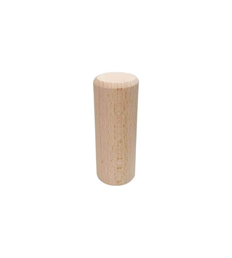 Piede Tondo in Legno Grezzo 40 mm Diametro 100 mm Fissaggio Avvitamento