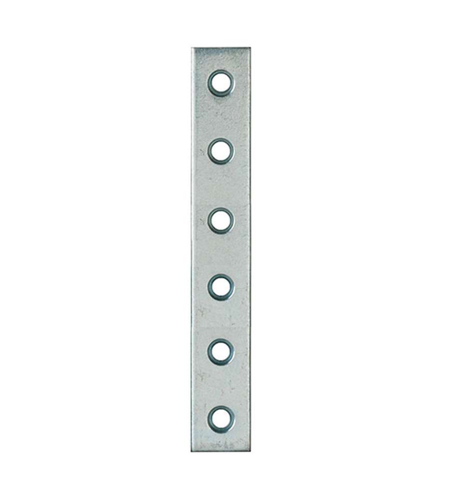 Lastrina diritta in acciaio zincato bianco 240x20 mm
