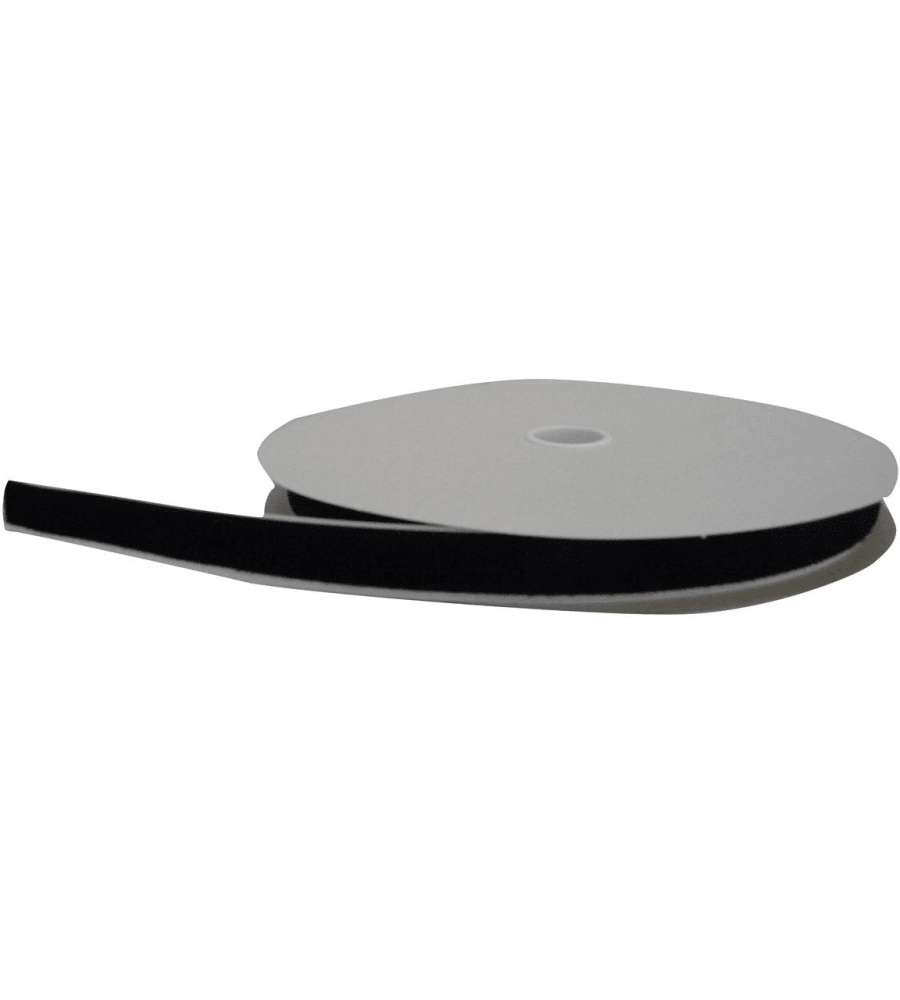 ROSH Nastro adesivo velcro femmina 20 mm x 25 m nero autoagganciante