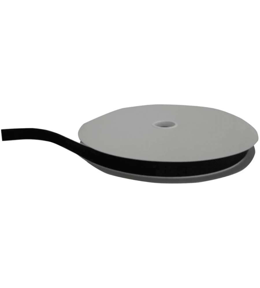 Nastro Autoagganciante Adesivo Velcro Nero Maschio 30mm x 25m