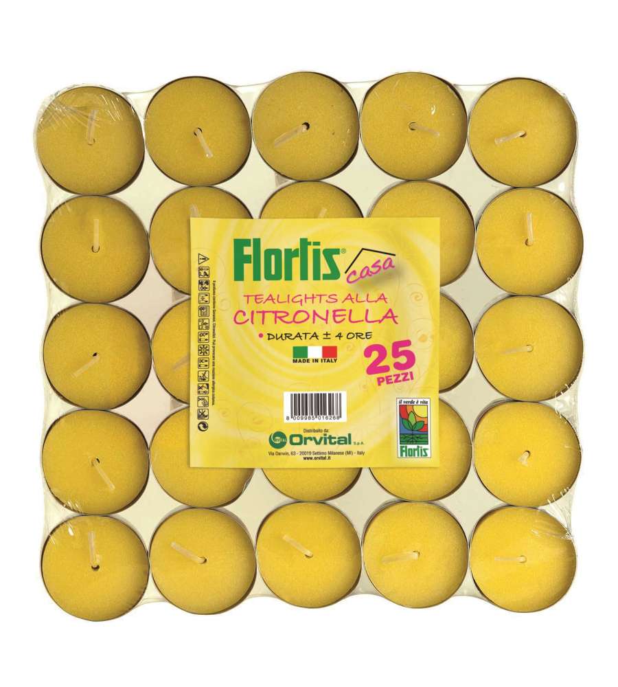 Tealights alla Citronella 25 Pezzi